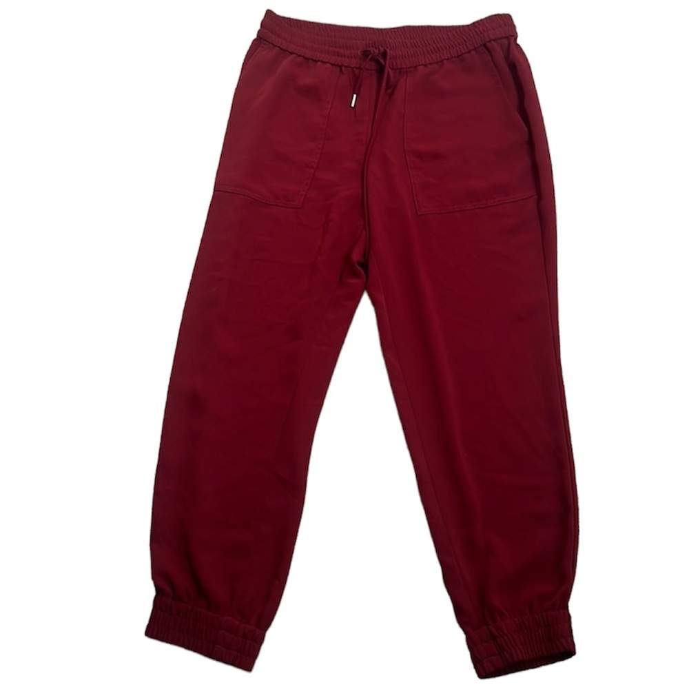 Ann Taylor burgundy joggers size medium